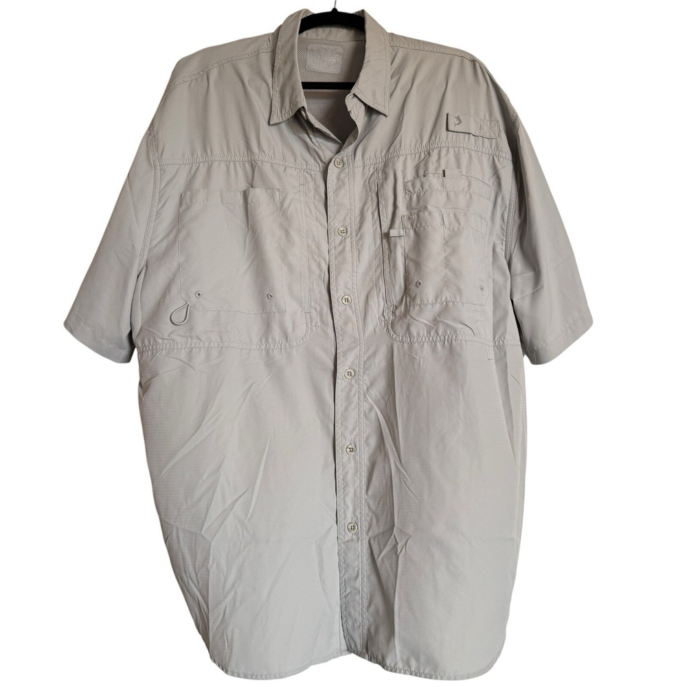 Reel Legends Utility Coastal Fishing Shirt Outdoorsman Gorpcore Coastal Dadcore - Picture 2 of 13